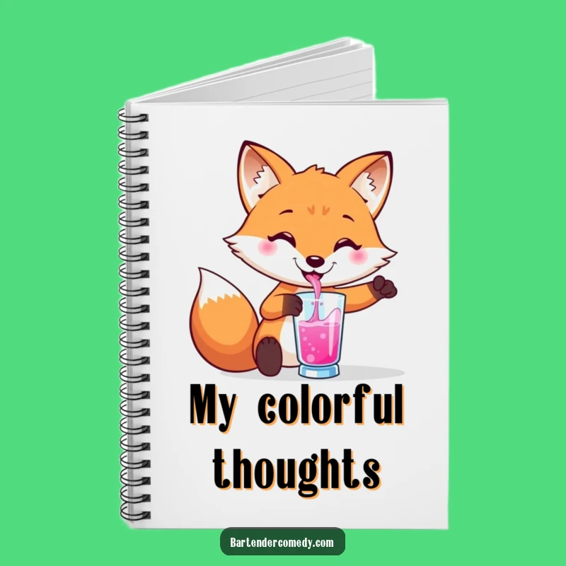 Funny Fox Bartender Notebook: Capture Ideas with a Spirit of Fun!