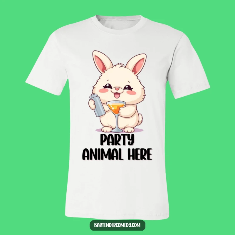 Funny Rabbit Mixologist T-Shirt: Unleash Your Inner Bartender with a Grin!